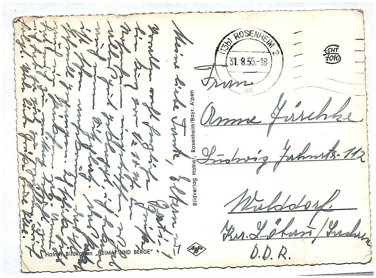 Ak Foto Rosenheim am Inn 1955 Echtfoto Ak Foto Rosenheim am Inn 1955 Echtfoto