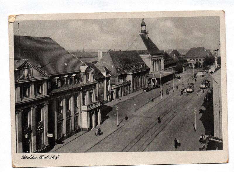 Ak Görlitz Bahnhof Sachsen 1958 DDR