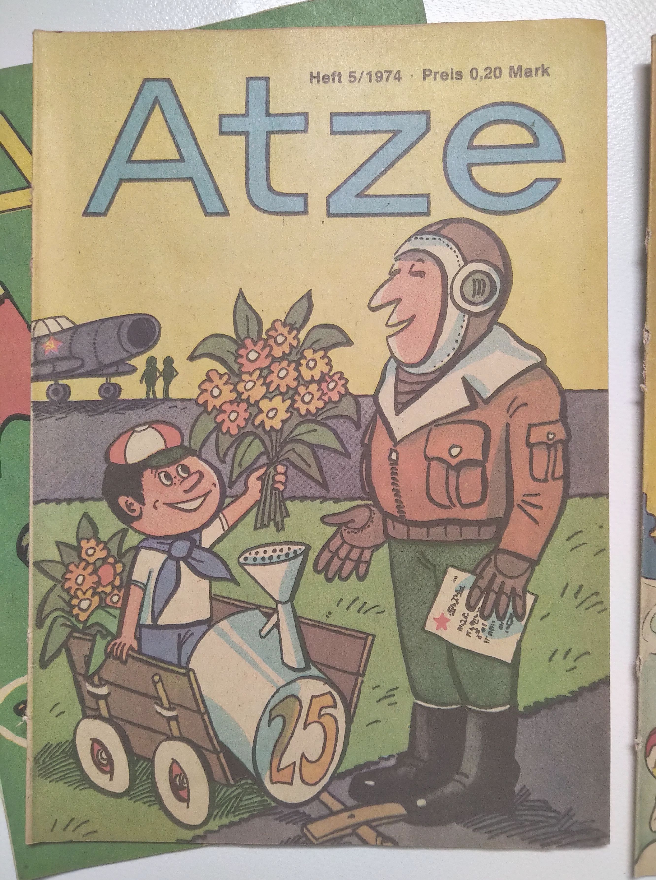 Atze Hefte 1 Jahrgang mit 12 Heften DDR Kinder Comic 1974