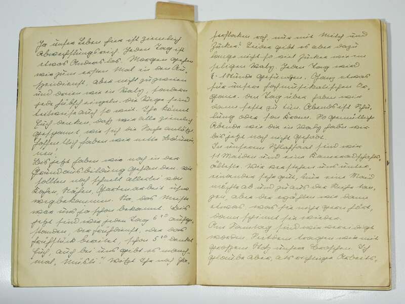 Handgeschriebenes Buch weiblicher RAD 1942 Rundbrief 