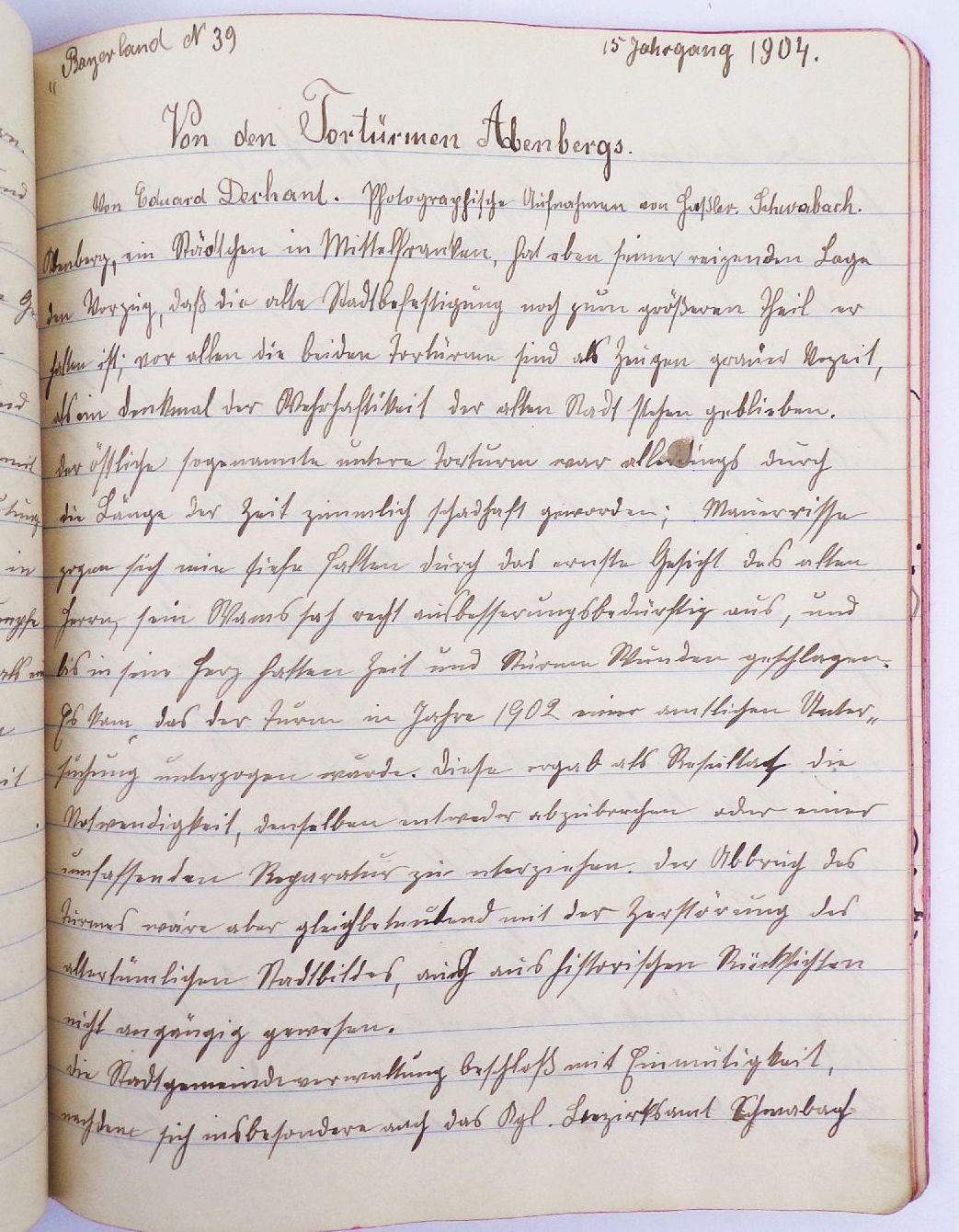 Handgeschriebenes Heft Bayern Geschichte 1900 Handgeschriebenes Heft Bayern Geschichte 1900