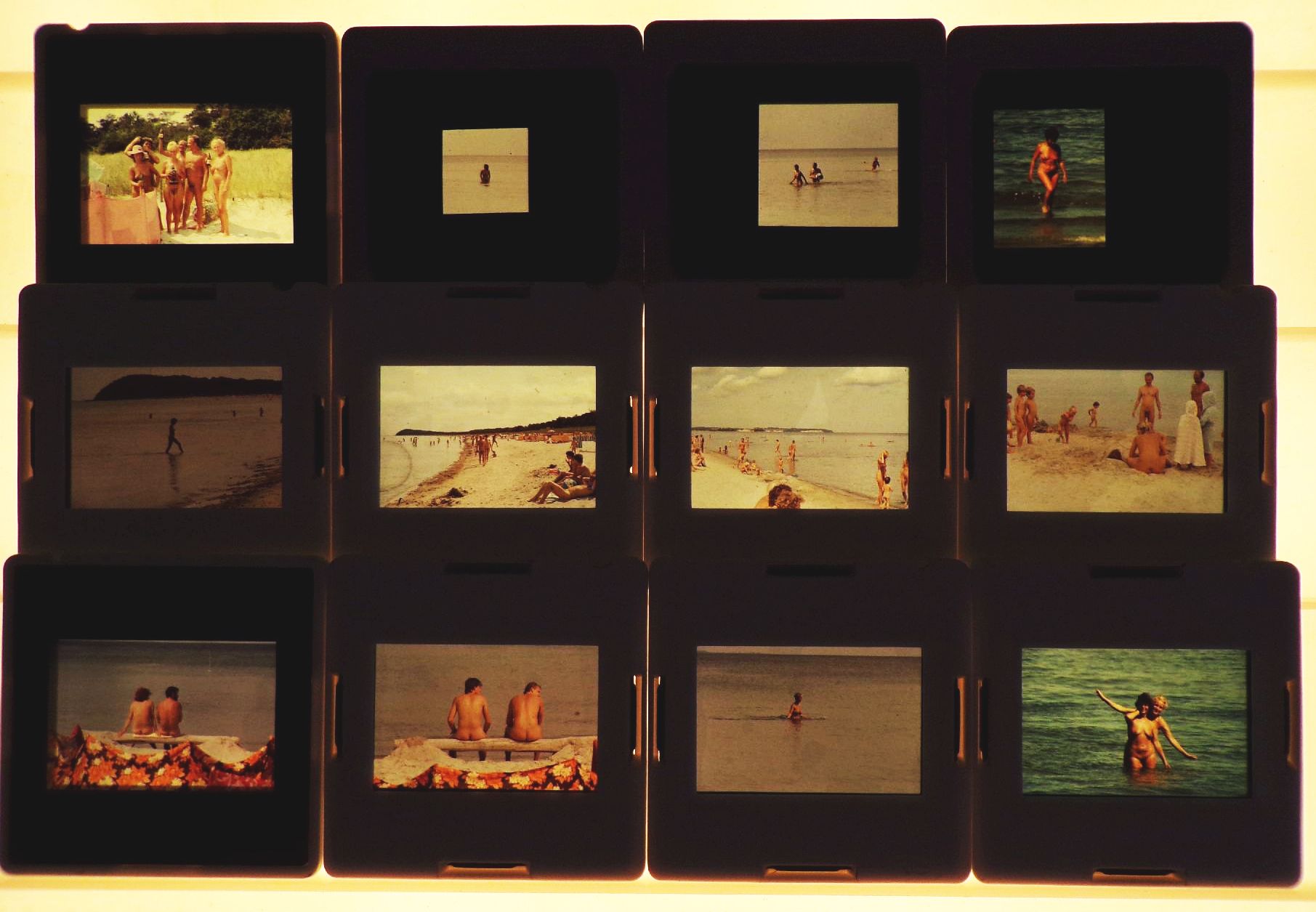 Dia Konvolut DDR Urlaub Ostsee Nackte Frauen Männer 