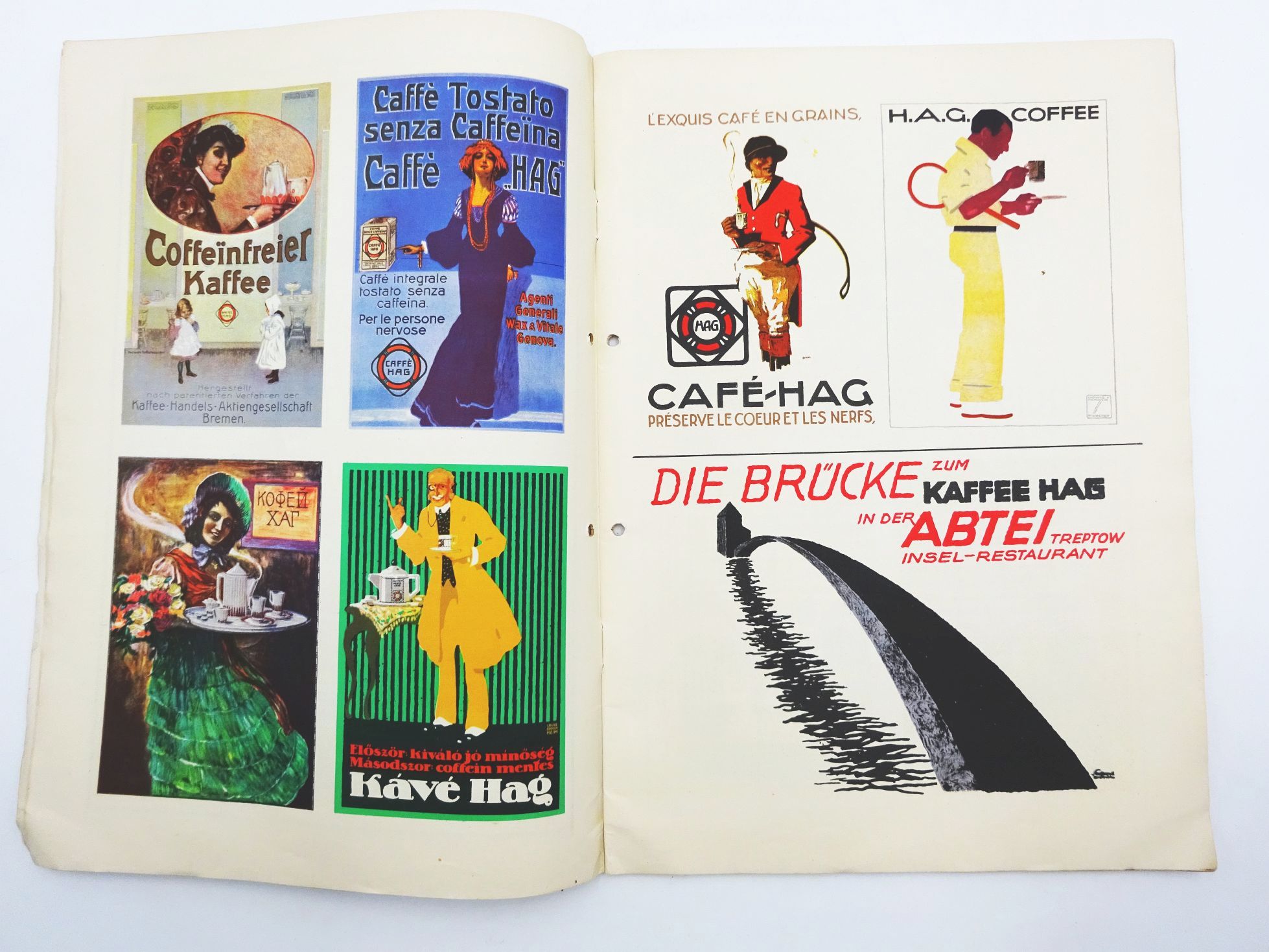 Die Reklame der Kaffee Hag Gesellschaft 1928 Die Reklame der Kaffee Hag Gesellschaft 1928