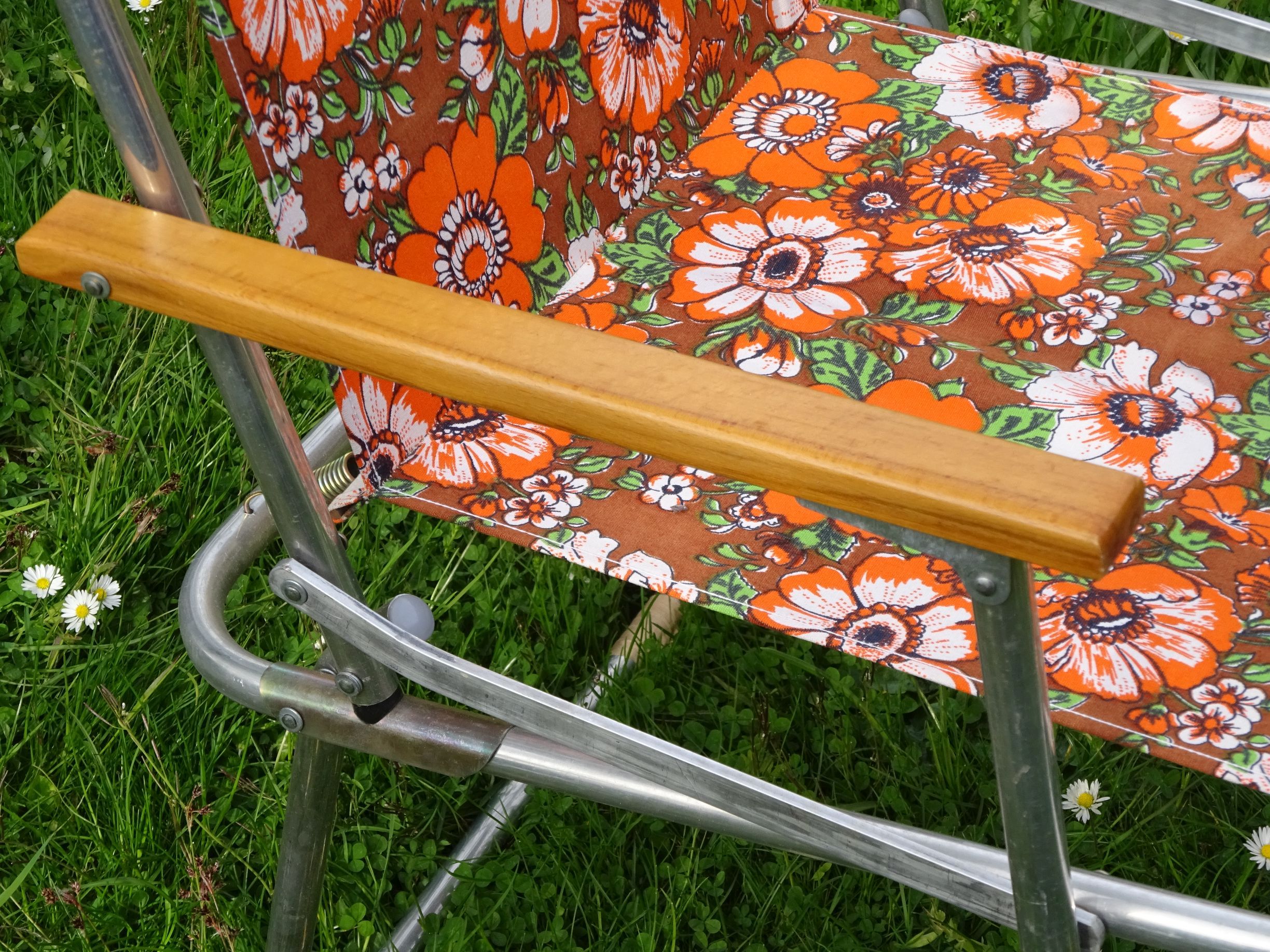 Camping Klappstuhl 150 Kg 2x Vintage Campingsthle  Klappsthle Im  60er/70er Jahre Stil (gebraucht)