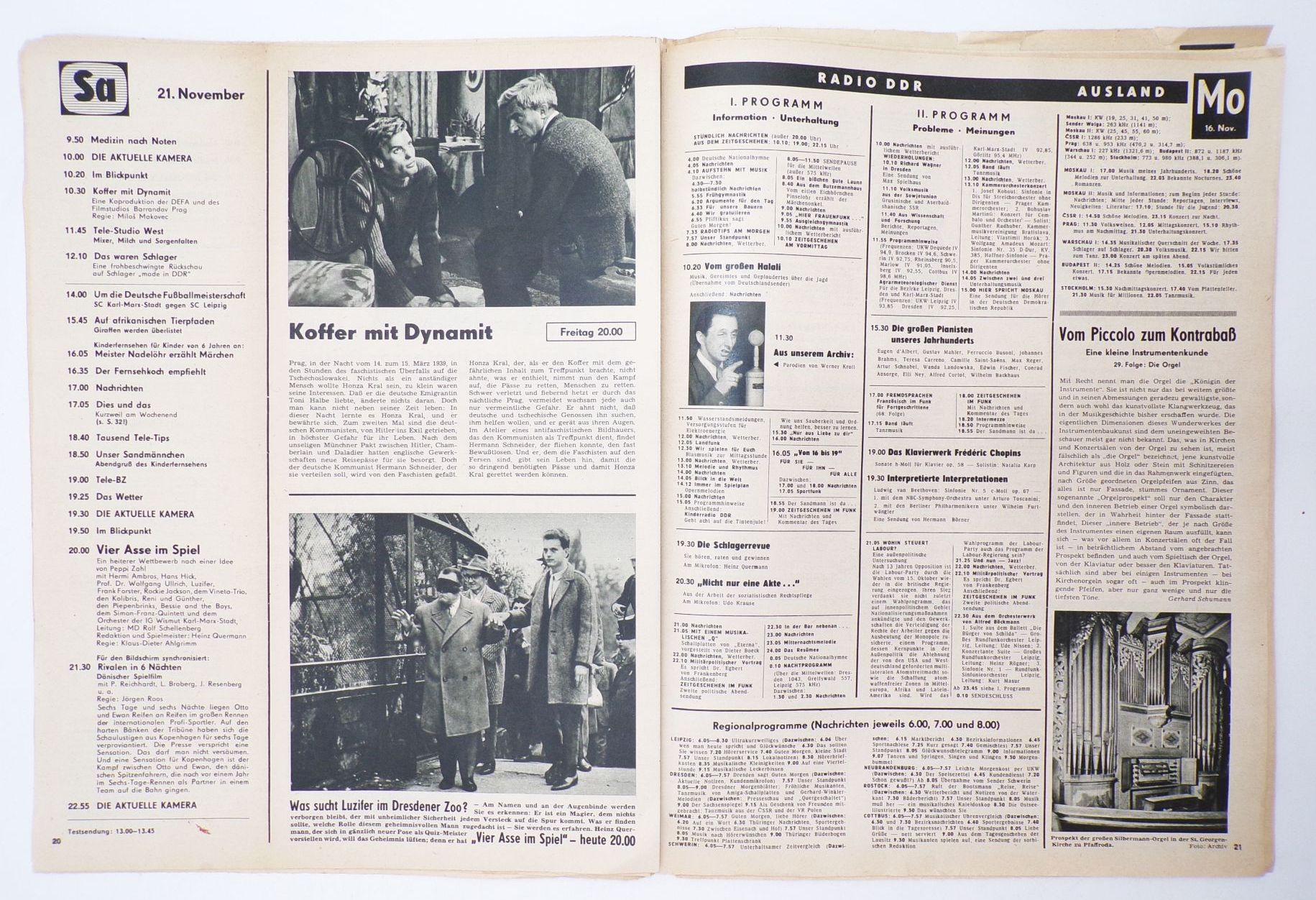FF Zeitschrift Funk und Fernsehen der DDR 1964 Nummer 47 FF Zeitschrift Funk und Fernsehen der DDR 1964 Nummer 47