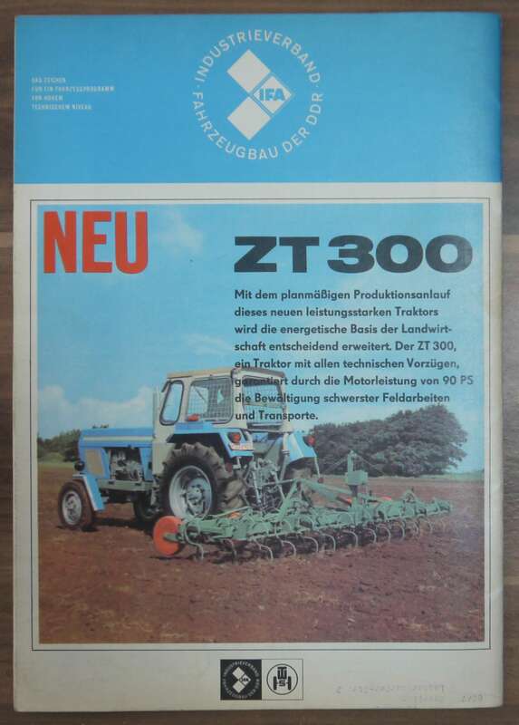 Instandsetzungshinweise für Trabantfahrer KFT Juli 1967 Zugtraktor ZT300 DDR Zeitschrift