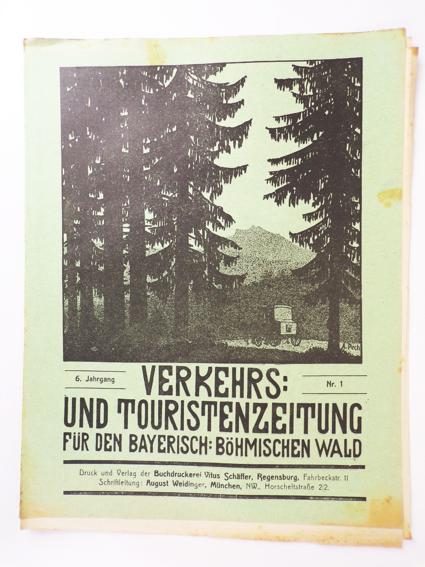 Verkehrs und Touristen Zeitung für den bayerischen böhmischen Wald 1913