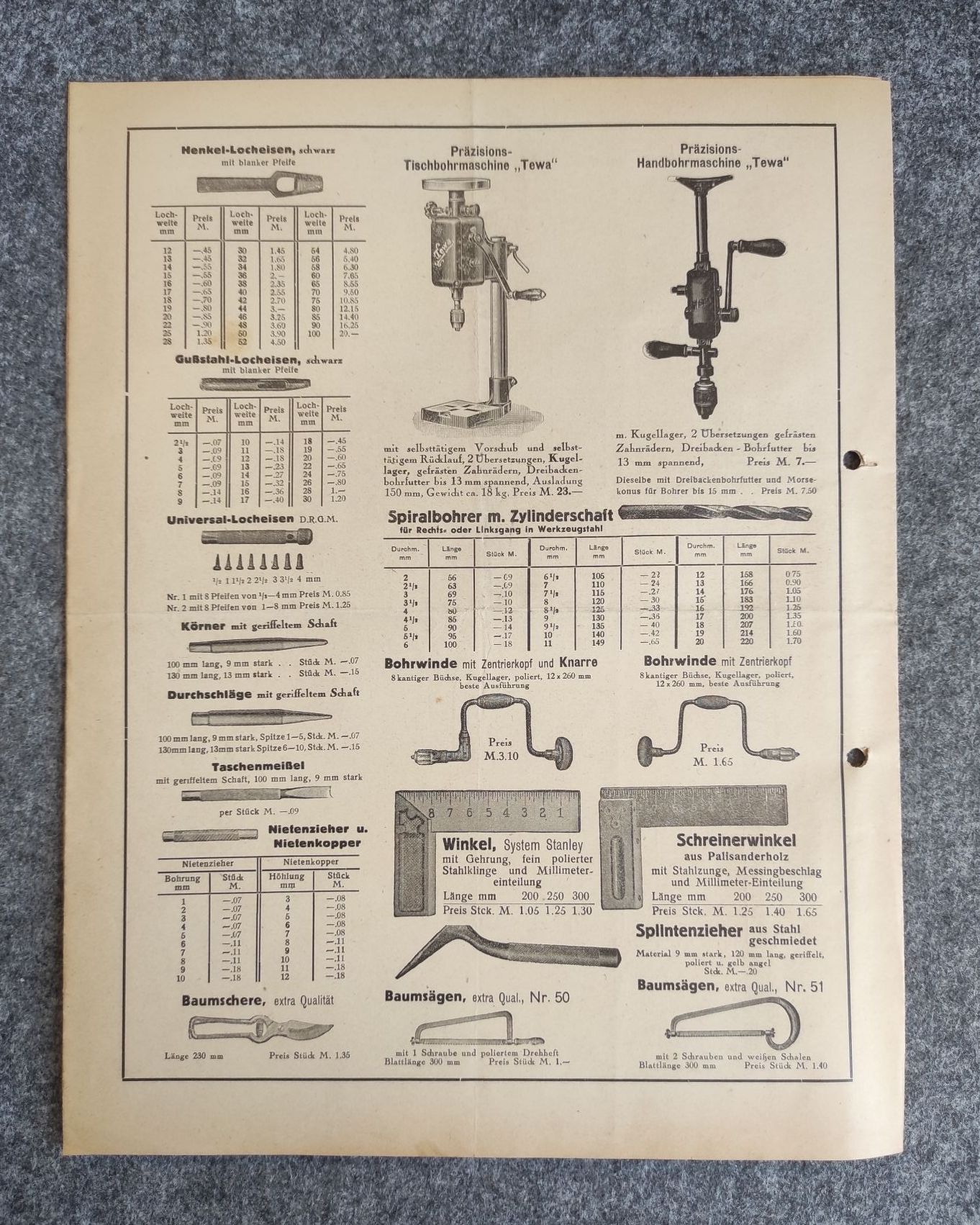 Reis Co Würzburg Werkzeuge und Maschinen 1931 Preisliste Reis Co Würzburg Werkzeuge und Maschinen 1931 Preisliste