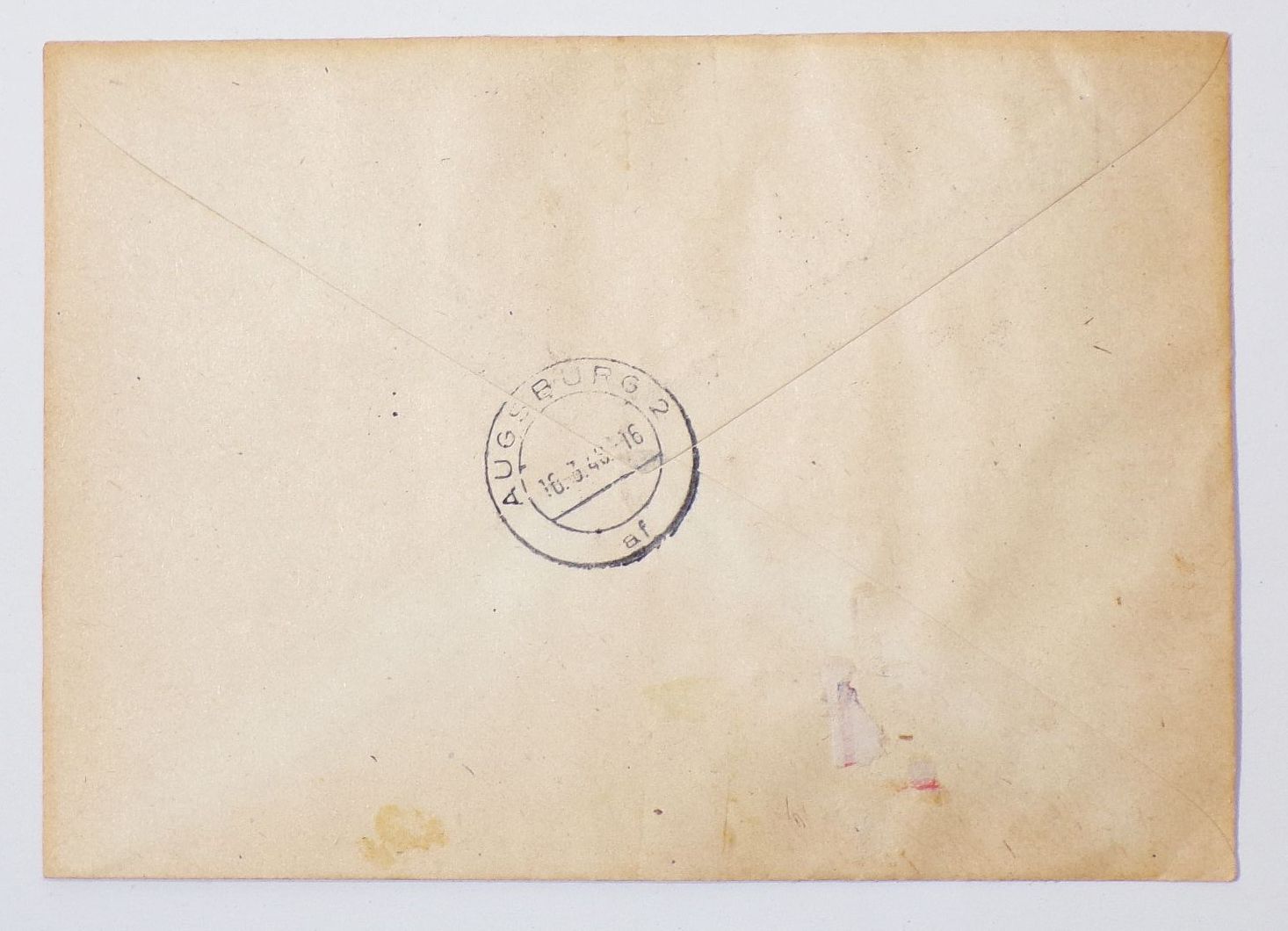 R Brief Buchen Oder 1948 H Blatt 123 Einschreiben