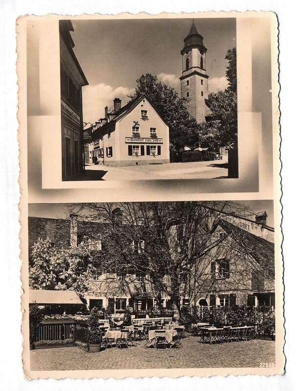 Ak Gasthof z. Stift Lindau Bodensee b. Den Kirchen 1934