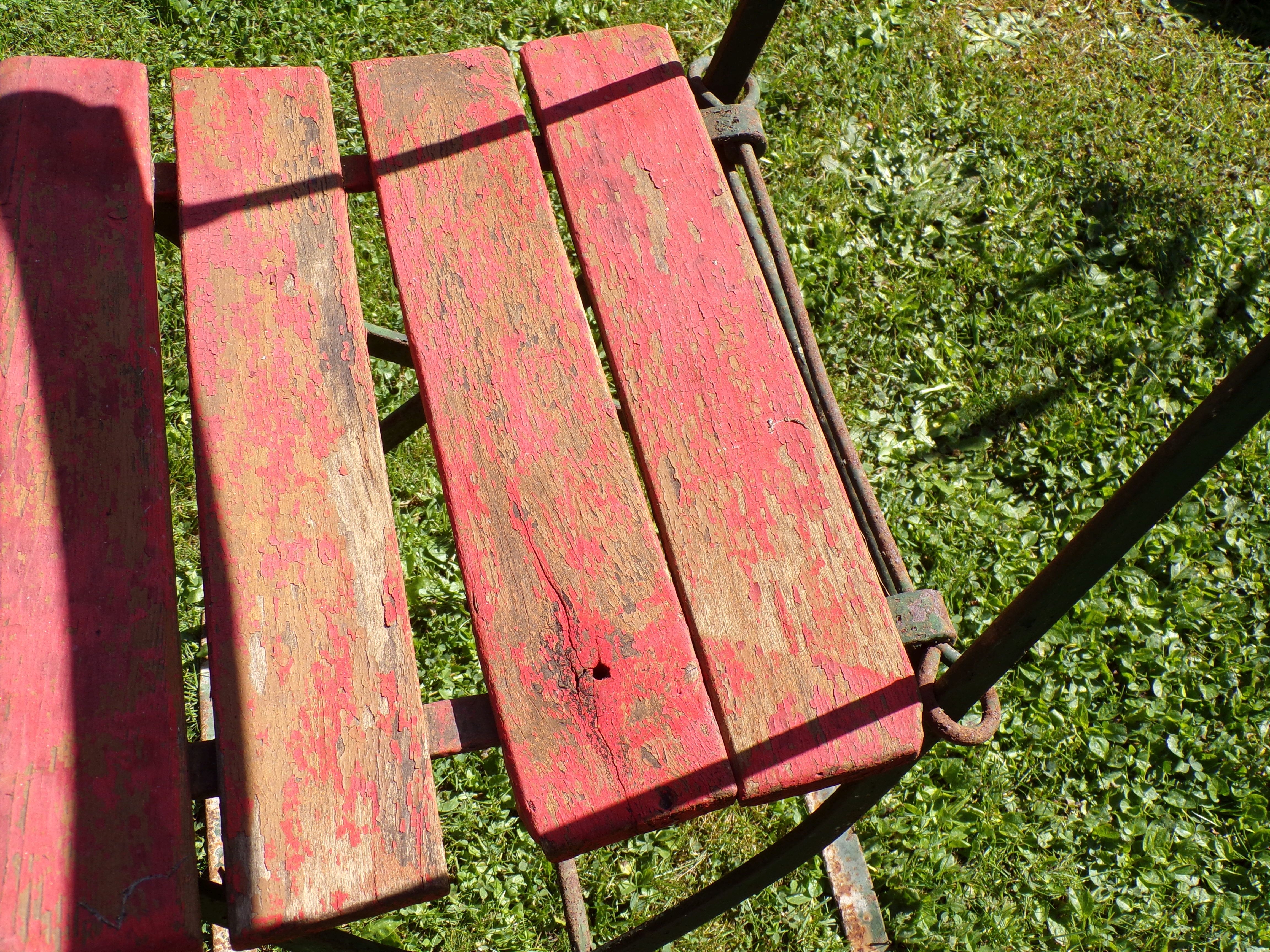 Alter Klappstuhl Biergartenstuhl Gartenstuhl Vintage Deko 