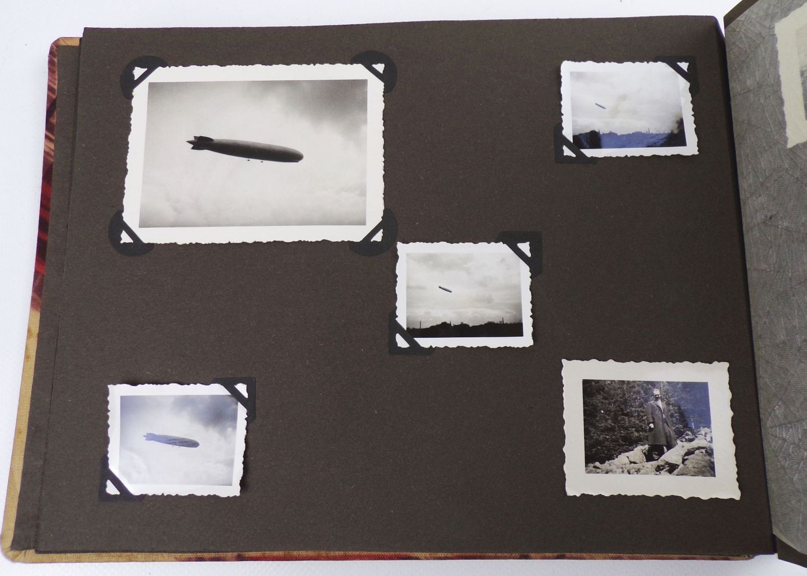 Fotoalbum Zeppelin Dampflok 1930er Sachsen Alpen