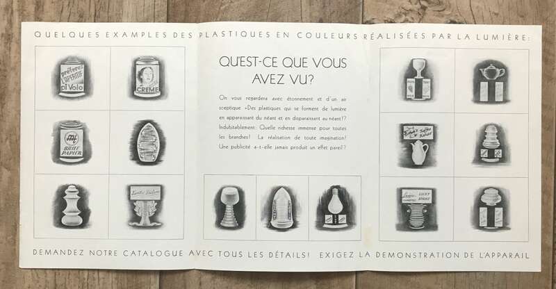 Heft Licht Plastik Flyer Das fantastische Wunder der Lichtreklame