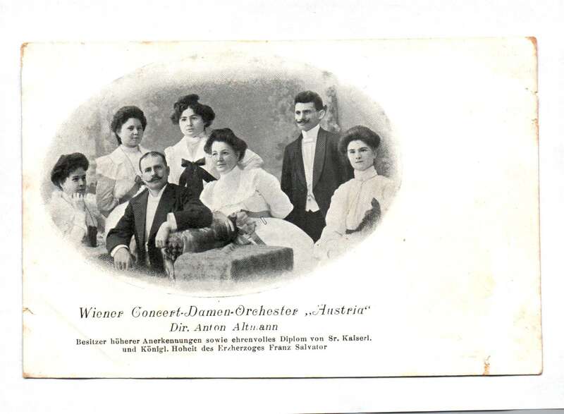 Ak Wiener Concert Damen Orchester „Austria“