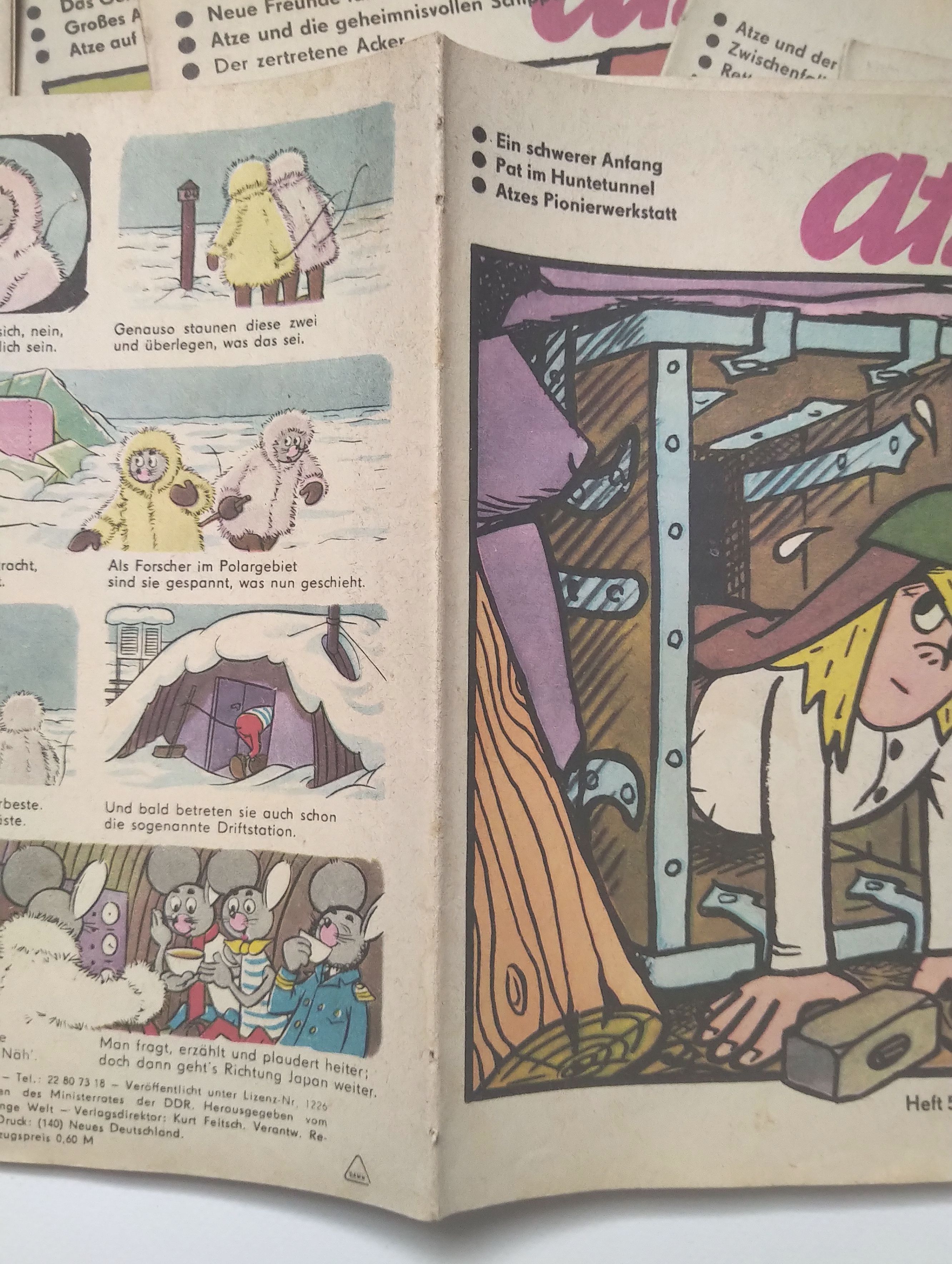 Jahrgang 1969 Atze 12 Hefte Kinder Comic DDR