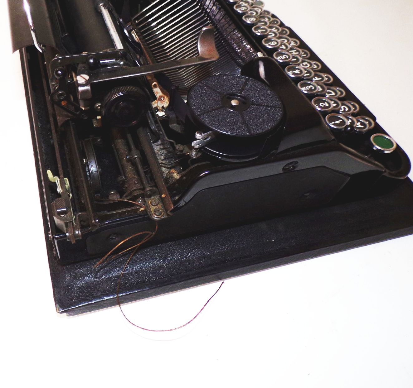 Alte Schreibmaschine Wanderer Continental Schwarz Koffer Deko typewriter