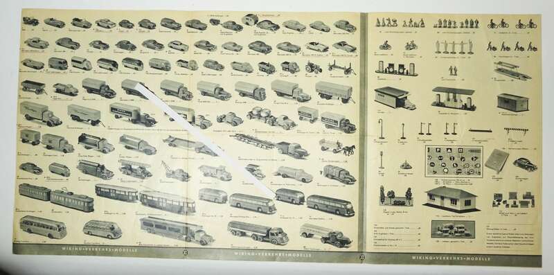 Prospekt Wiking 1957 Modellautos 
