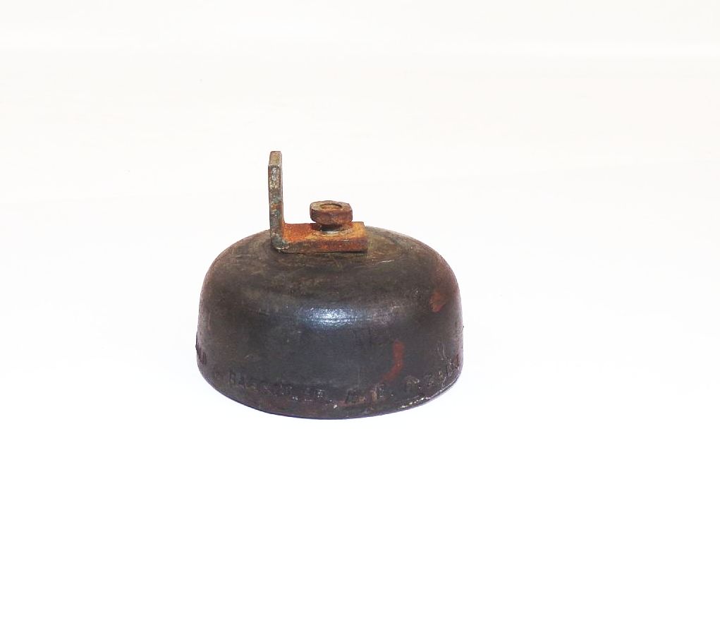 Alter Alarm Reflektor Gummi Kautschuk Glas Fahrrad Rückstrahler Oldtimer