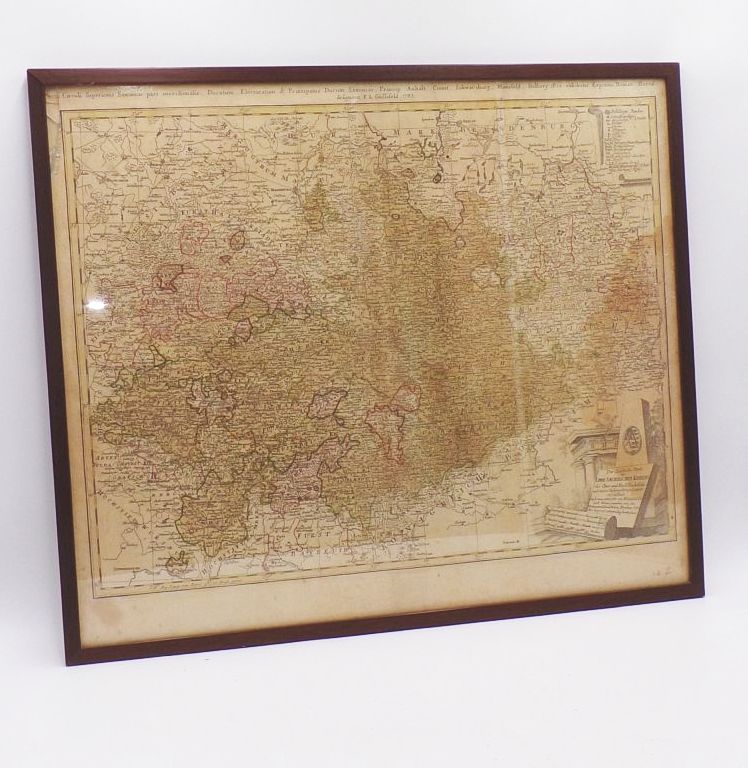 Alte Landkarte Der südliche Theil des Ober-Sächsischen Kreises 1783