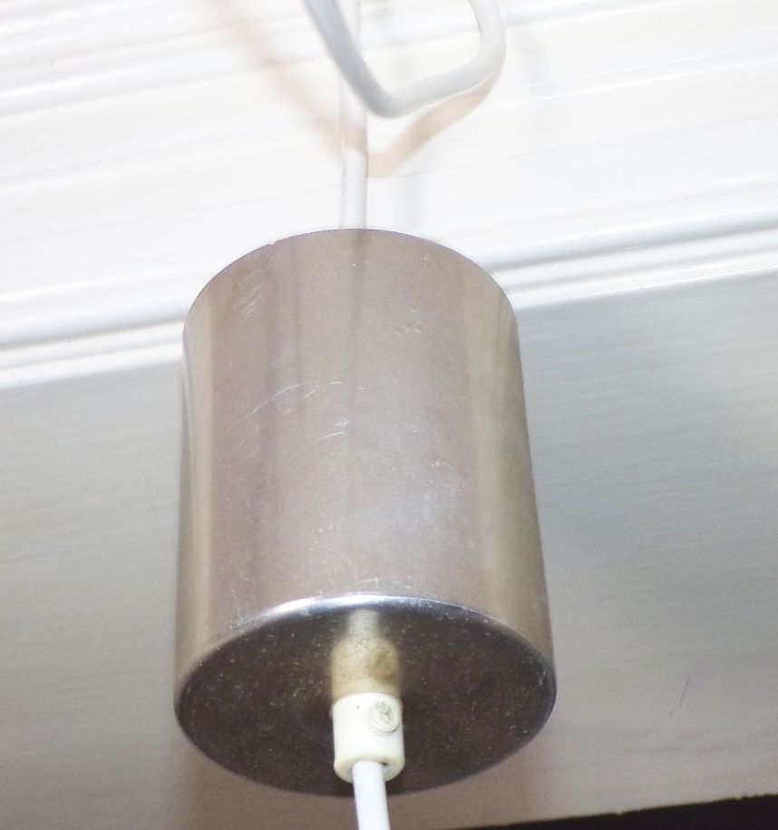 Vintage Deckenleuchte Erich Klemm E27 transparent 60er Jahre Design Lampe 