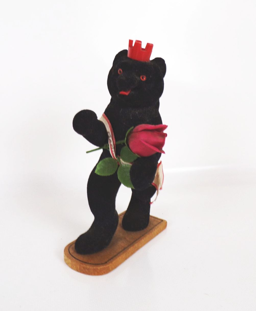 DDR Souvenir Berliner Bär Schwarz Vintage Deko
