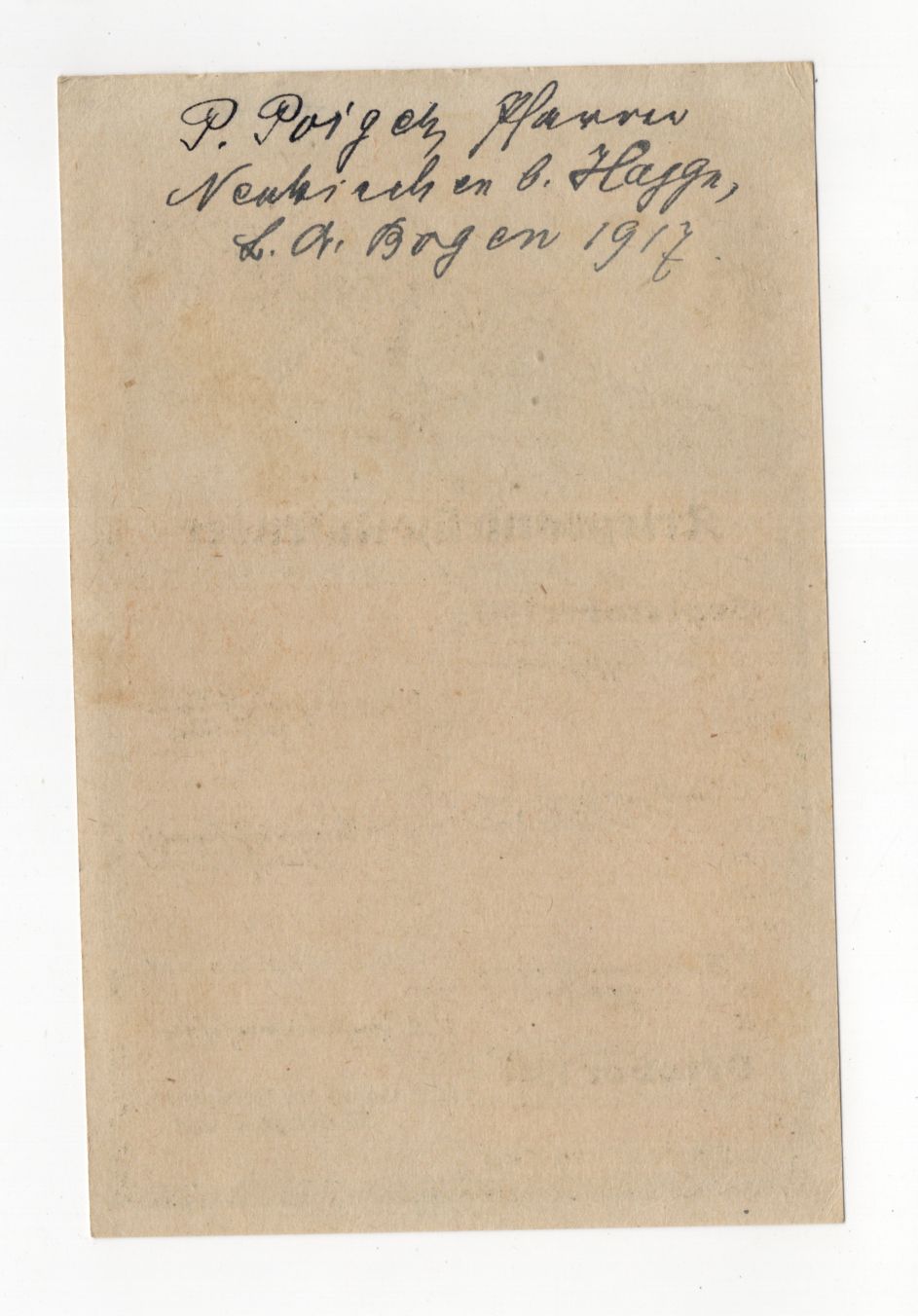 Karte Kriegsanleihe Kalender September 1917 Druck 