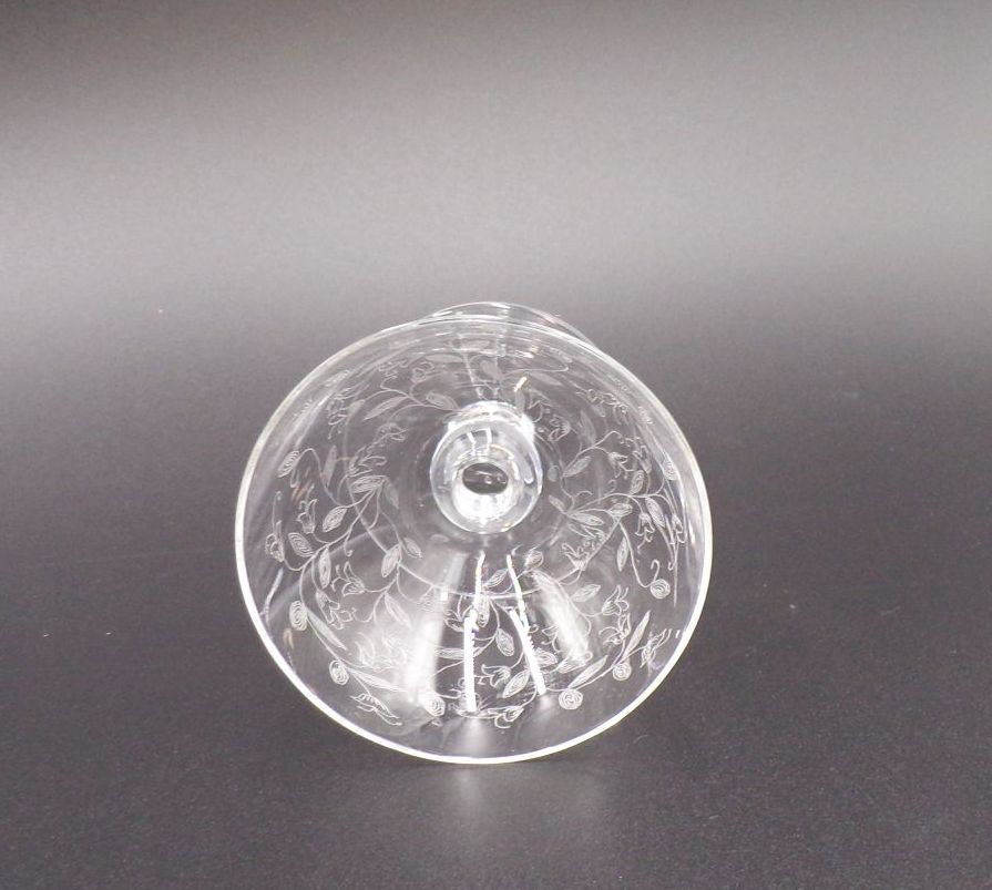 Alte Likörgläser 6 Stück filigranes Dekor transparent Art Deco Vintage Gläser 