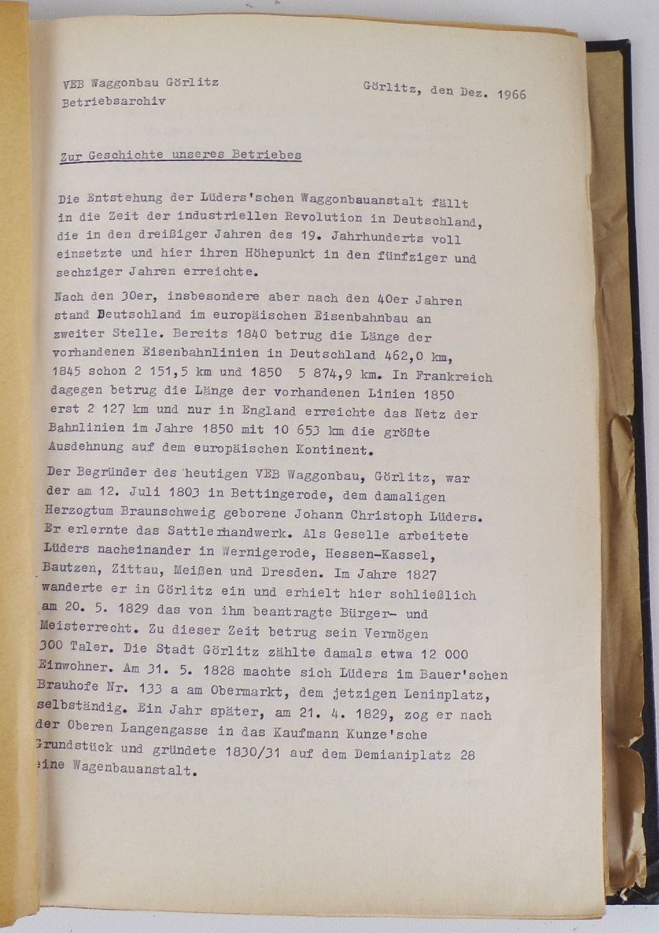 Dokumentation WUMAG Görlitz 1966 Fotos Mitarbeiter DDR Urkunden Tagebuch