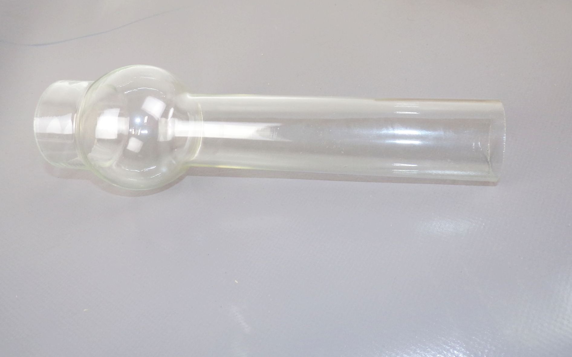 Alte Ersatzglas Aufnahme 52 cm Petroleumlampe Glaszylinder Öllampe Glas