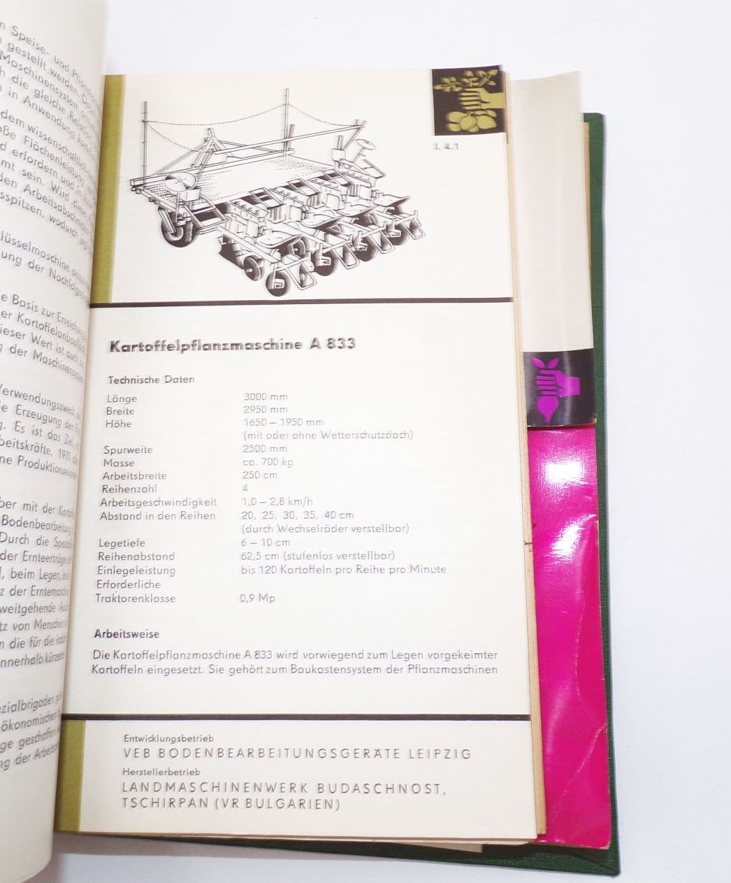 Landmaschinen Katalog 2 Stück Technik in der sozialistischen Landwirtschaft
