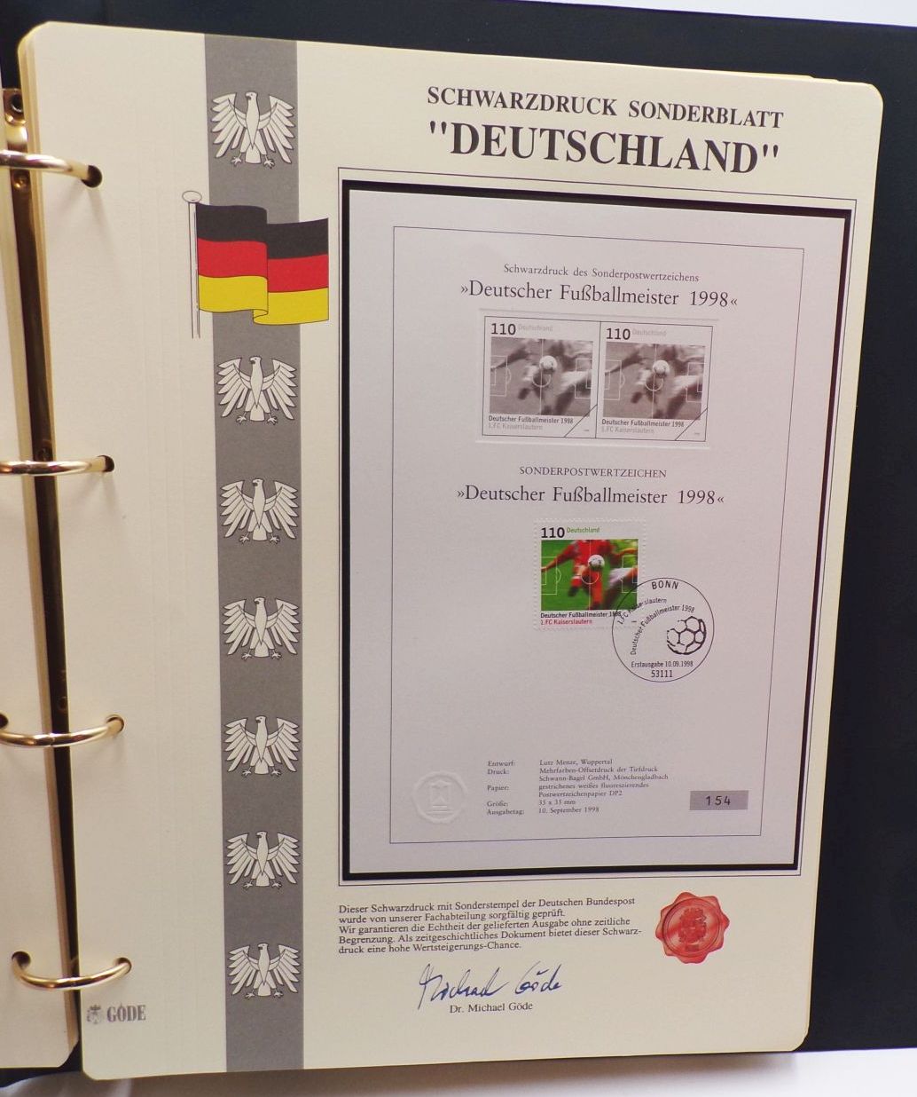 2 x Göde Alben Schwarzdruck Sonderblätter 118 Blätter
