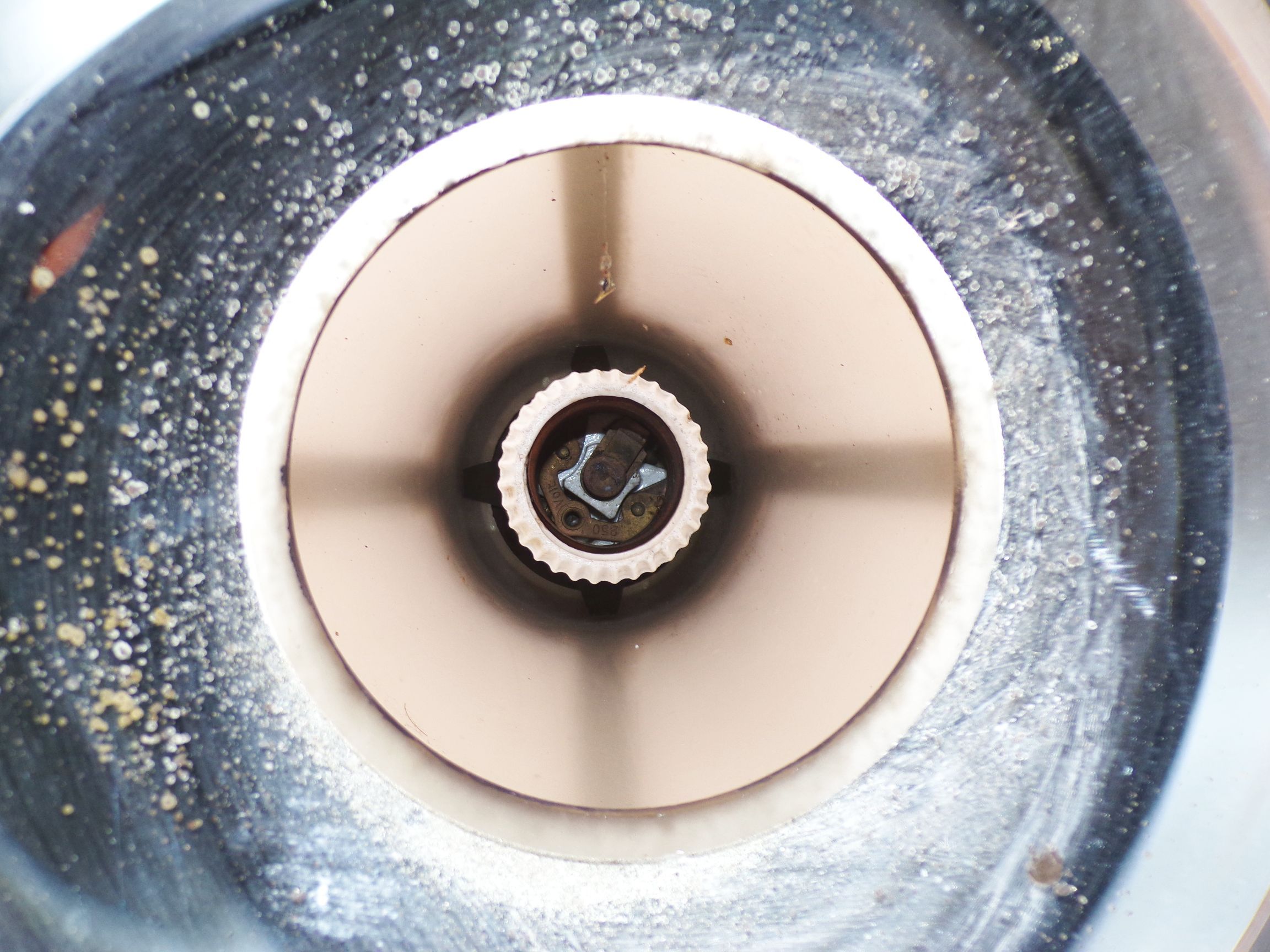 Alte Lampe Deckenleuchte Luzette Glas Metall E40 Industriedesign Loft 