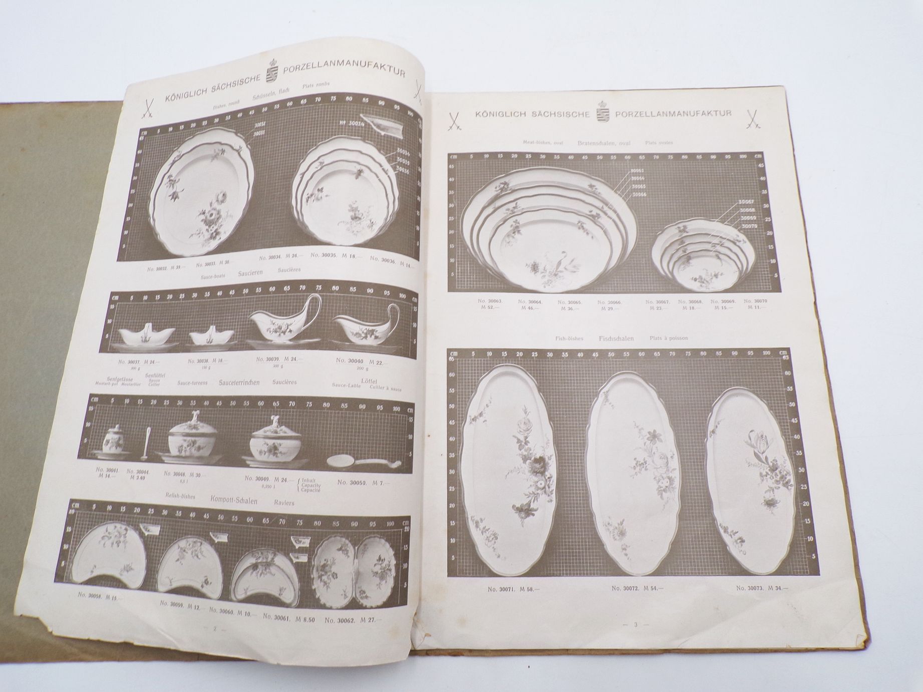 Mustermappe königliche Porzellanmanufaktur Meissen um 1910 Mustermappe königliche Porzellanmanufaktur Meissen um 1910