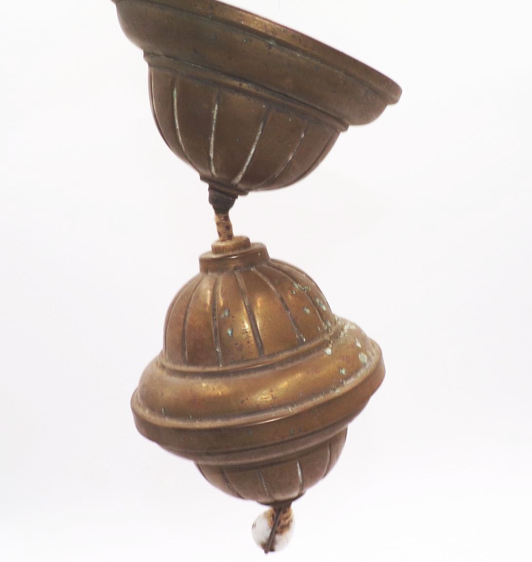 Alter Lampenzug Messing für Deckenleuchte um 1900