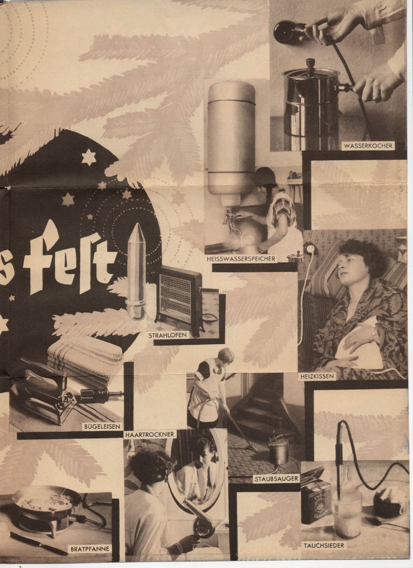 Weihnachts Prospekt Elektrische Geräte um 1930 Werbung Weihnachts Prospekt Elektrische Geräte um 1930 Werbung