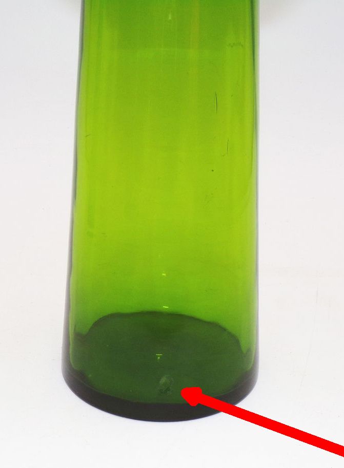 Altes Hyazinthenglas Antik Glas grün Zwiebelglas Altes Hyazinthenglas Antik Glas grün Zwiebelglas