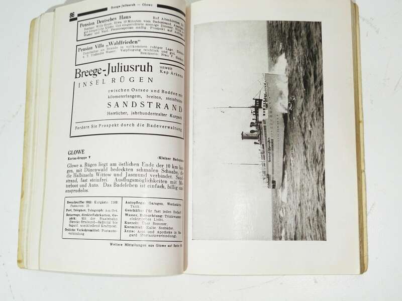 Ferien an der deutschen Ostsee 1936 Ostpreußen Landkarte