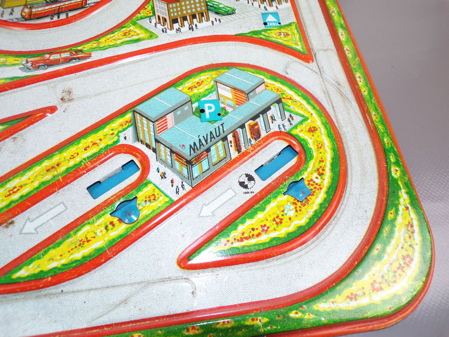 DDR Autobahn Rennbahn Blechspielzeug Autos Ungarn 