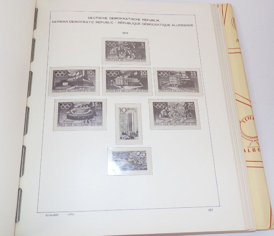 Konvolut Briefmarkenalben Schaubeck Vordruckalbum Leer Leeralben 