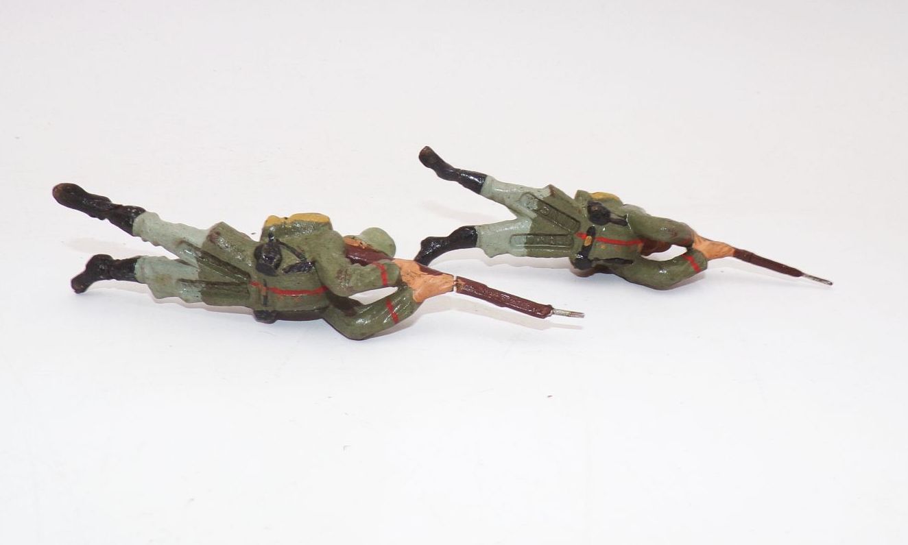 Konvolut Elastolin Soldaten Schützen 2 Wk WW2 Massefiguren Konvolut Elastolin Soldaten Schützen 2 Wk WW2 Massefiguren