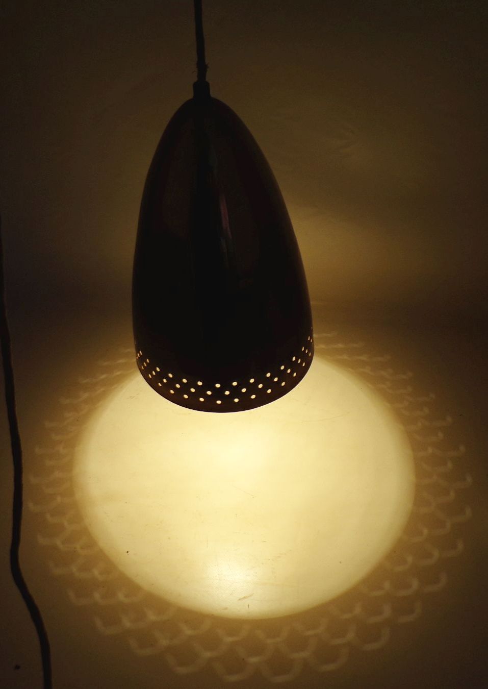 Alte Design Deckenleuchte Metall E27 DDR Deko Lampe Pendelleuchte