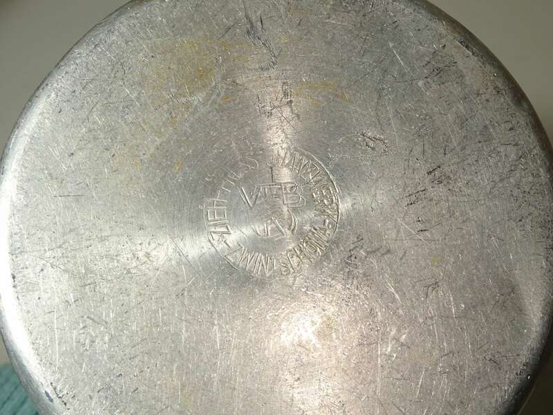 Alte Alu Milchkanne 1 Liter Pfanzgefäß Deko Gartendeko 