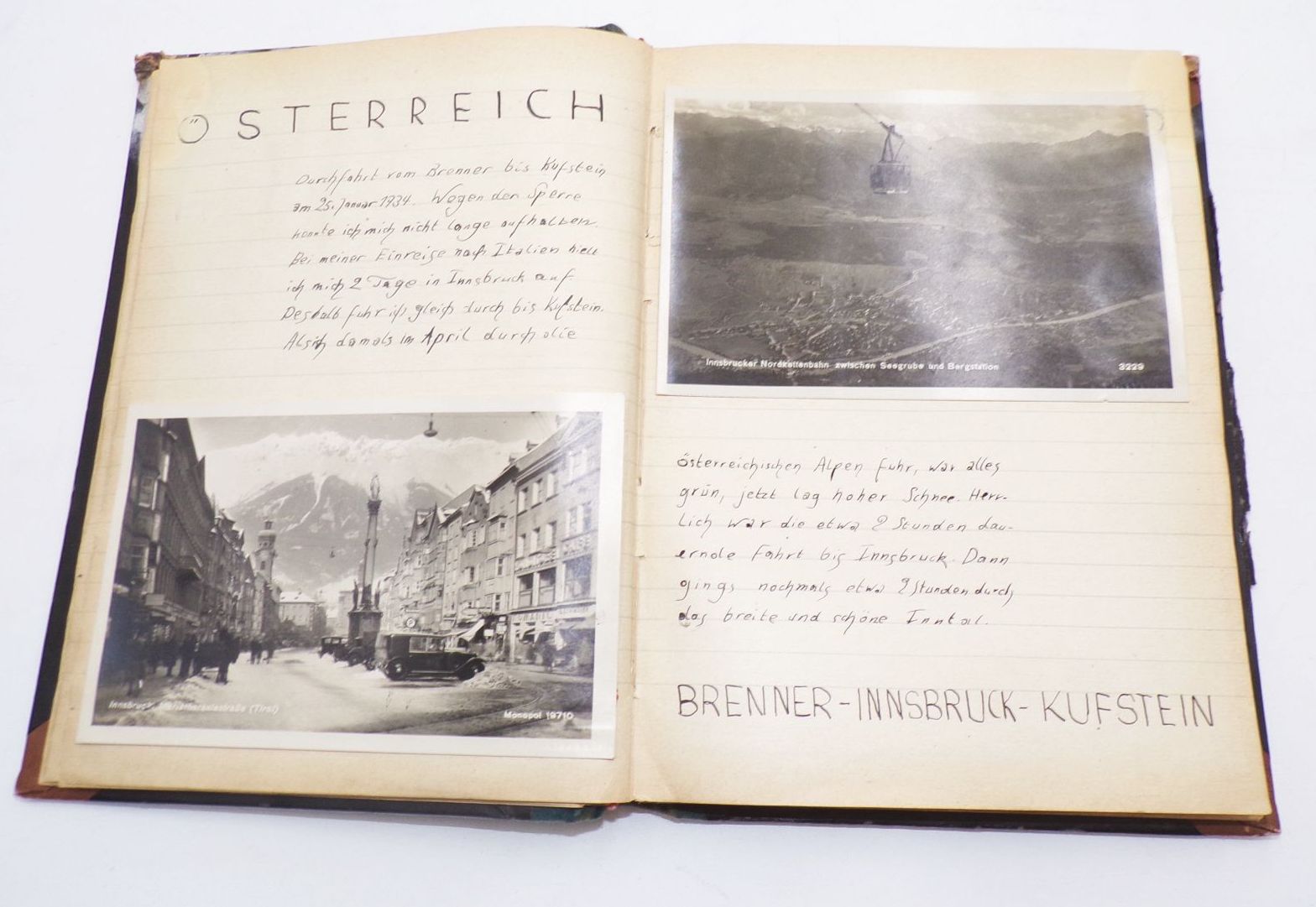 Reisetagebuch Italien 1933 Drittes Reich handgeschrieben mit Postkarten Fotos und Ausschnitten Reisetagebuch Italien 1933 Drittes Reich handgeschrieben mit Postkarten Fotos und Ausschnitten