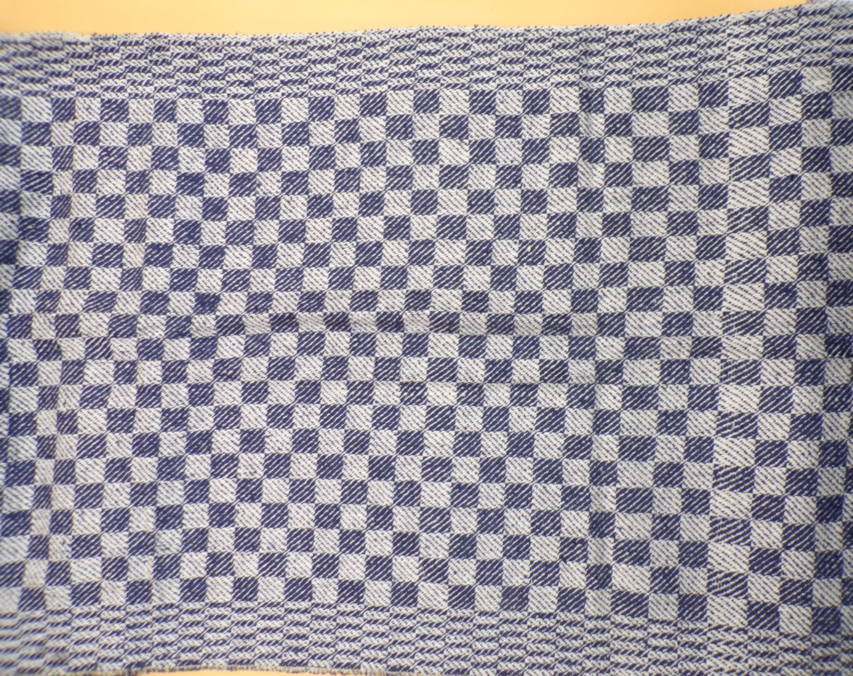 Altes Grubentuch bau weiß XL 45 x 245 cm Vintage Werkstatttuch 