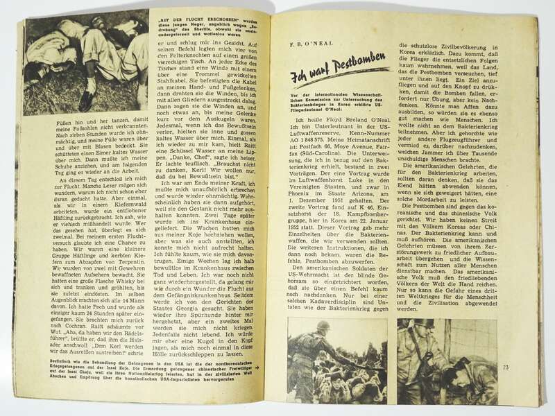 USA in Wort und Bild Heft 10  1952 DDR Propaganda 