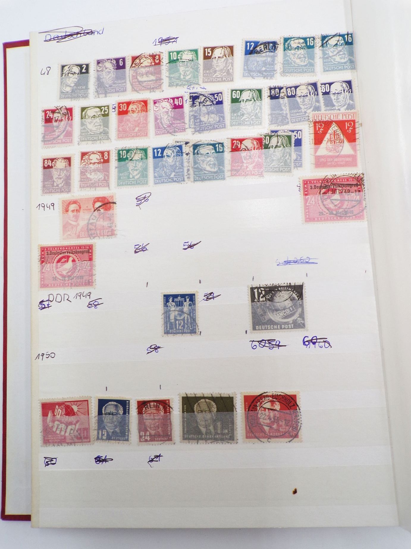 Briefmarkenalbum Alliierte Besatzung 1946 bis DDR 1971 Briefmarkenalbum Alliierte Besatzung 1946 bis DDR 1971