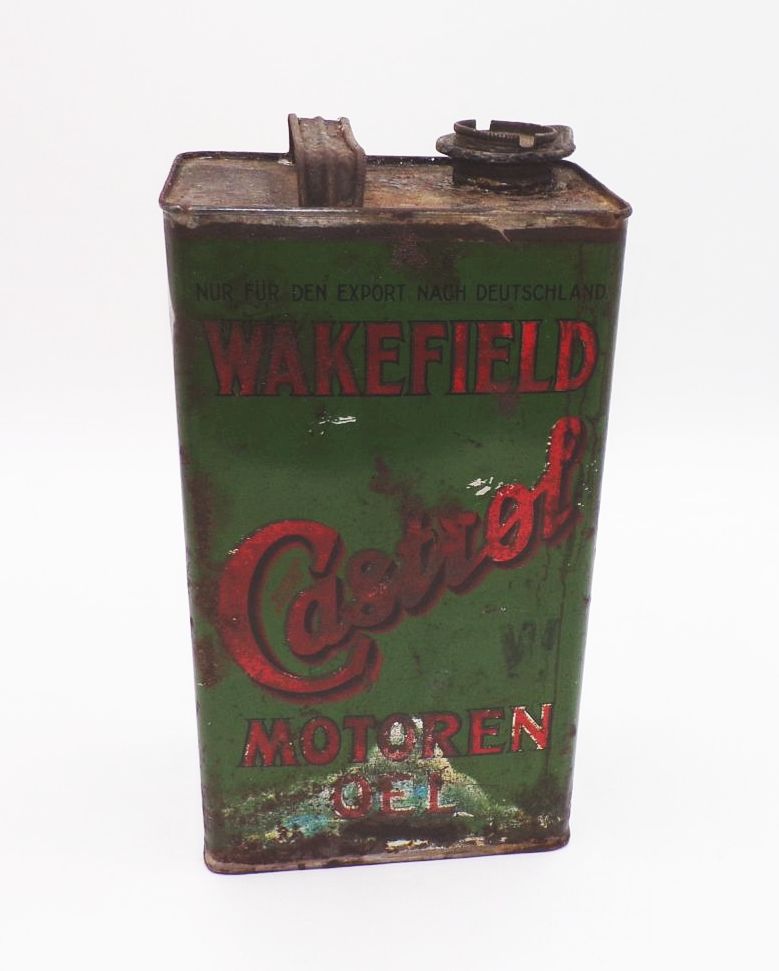 Alter Kanister Wakefield Castrol Motoren Oel Deutschland um 1930 Sammler