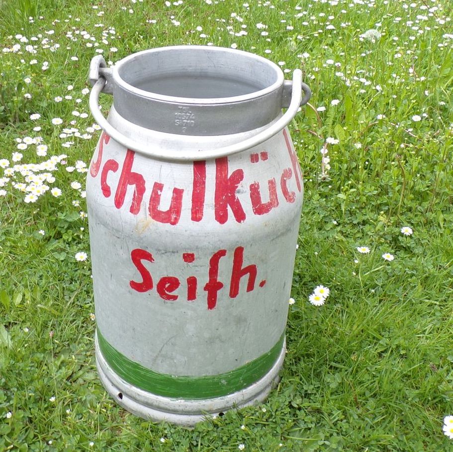 Alte Milchkanne 20 Liter Aluminium DDR Landhaus Gartendeko