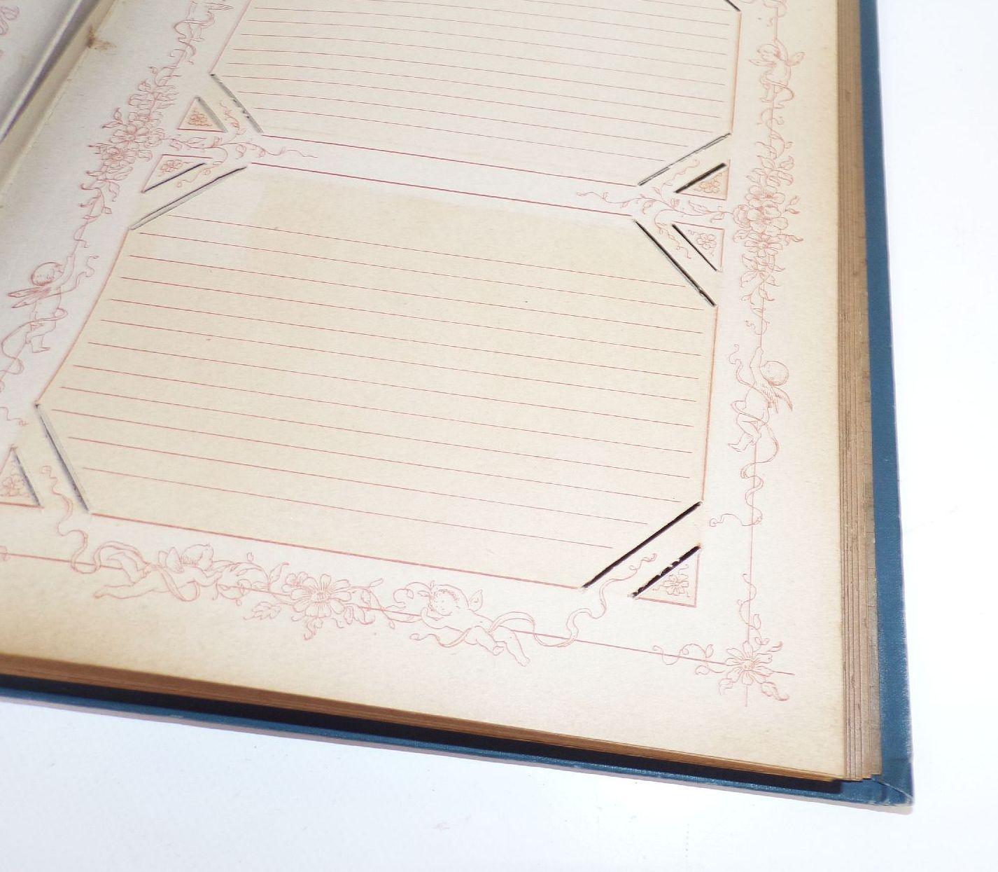 Leeres Postkartenalbum um 1900 Leer Ansichtskartenalbum