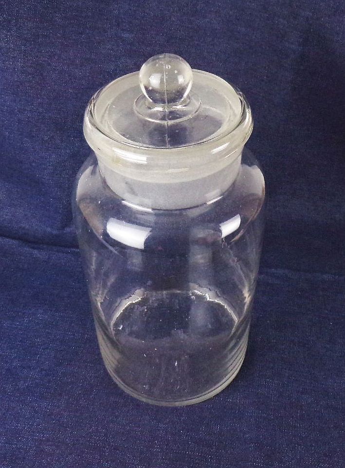 Altes Bonbonglas Transparent Deckel Glas Vintage Altes Bonbonglas Transparent Deckel Glas Vintage